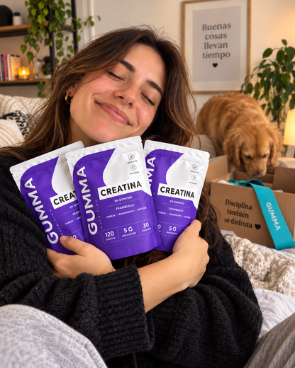 GUMMA GOMITAS DE CREATINA® Más fuerza para entrenar y para tu día.
