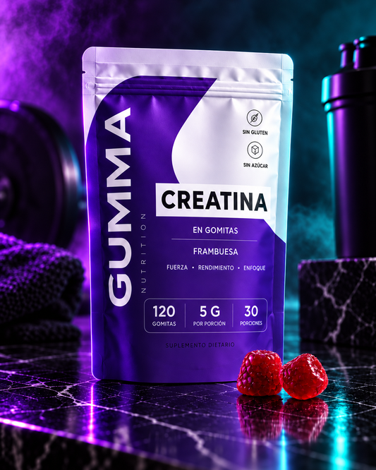 GUMMA GOMITAS DE CREATINA® Más fuerza para entrenar y para tu día.