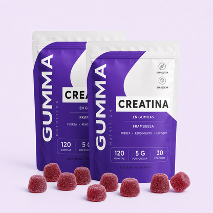 GUMMA GOMITAS DE CREATINA® Más fuerza para entrenar y para tu día.